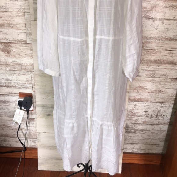 Lauren Ralph Lauren long white dress cottage dress summer dress size 14 beach​​ - Picture 3 of 11